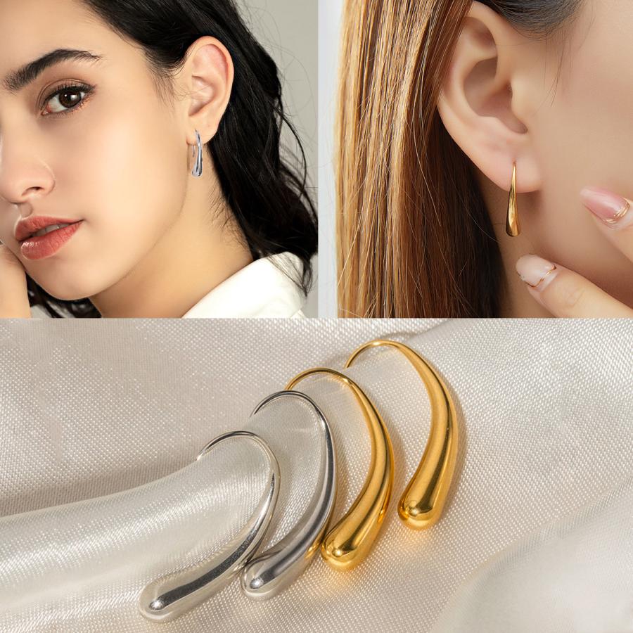Risa ピアス 金属アレルギー対応 サージカルステンレス 両耳 Risa ピアス 金属アレルギー対応 サージカルステンレス 両耳