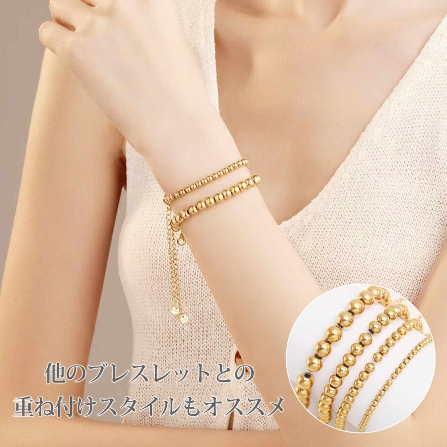 Risa（リサ） ブレスレット ボール チェーン 金属アレルギー対応 4 6 8