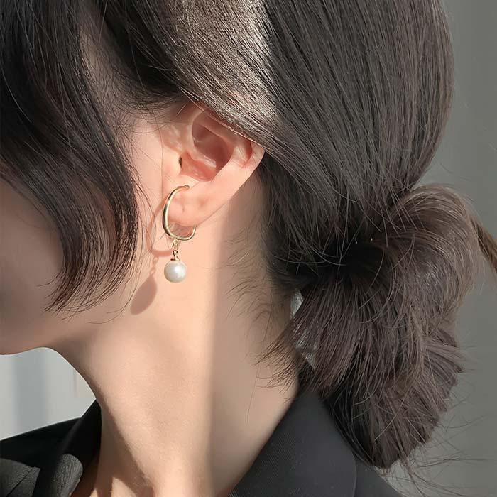 Risa（リサ） イヤーカフ イヤーカフス パール イヤリング 大ぶり