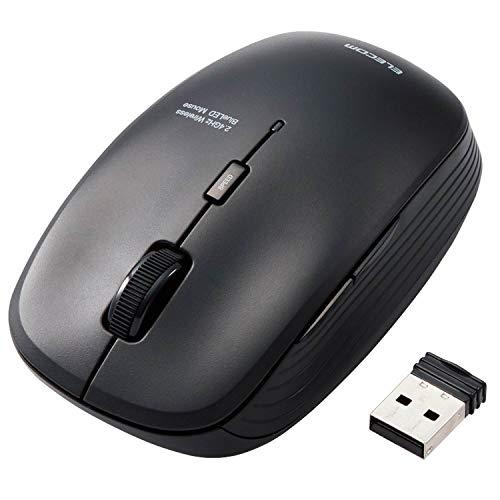 エレコム ワイヤレスマウス M-BL21DBSKBK 静音 抗菌 5ボタン 3段階ポインタ速度可変 ブラック（Yahoo!・ホタルブクロphysalis）