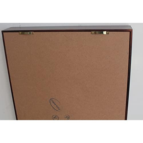 トランプカードフレーム - 25デッキホルダー ディスプレイケース 木製フレーム 壁マウント (マホガニー) トランプカードフレーム 25デッキホルダー ディスプレイケース 木製フレーム 壁マウント マホガニー