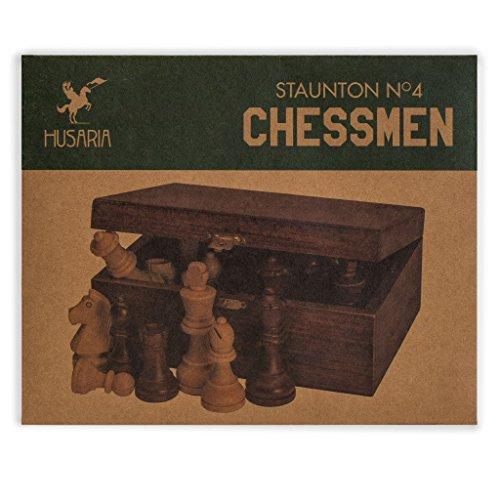 Husaria Staunton No. 4 Chessmen With Extra Queen and Wooden Box， 7.9cm (80-millimetre) King Husaria Staunton No Chessmen With Extra Queen and Wooden Box， 9cm millimetre King