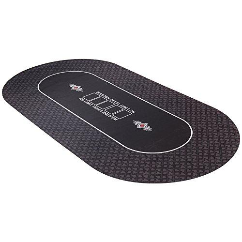 GAMELAND ポータブル ラバーフォーム ポーカーマット 180x90cm (ブラック) GAMELAND ポータブル ラバーフォーム ポーカーマット 180x90cm ブラック