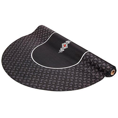 GAMELAND ポータブル ラバーフォーム ポーカーマット 180x90cm (ブラック) GAMELAND ポータブル ラバーフォーム ポーカーマット 180x90cm ブラック