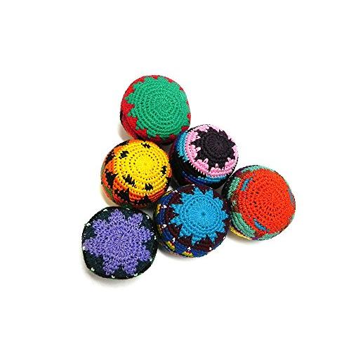 マルチカラー かぎ針編み 幾何学模様 ハッキーボール 足袋 キックサック ハンドメイド ギフト 部族 グアテマラのおもちゃ 卸売セット 3 6 12 24 (24個セット マルチカラー かぎ針編み 幾何学模様 ハッキーボール 足袋 キックサック ハンドメイド ギフト 部族 グアテマラのおもちゃ 卸売セット 24個セット