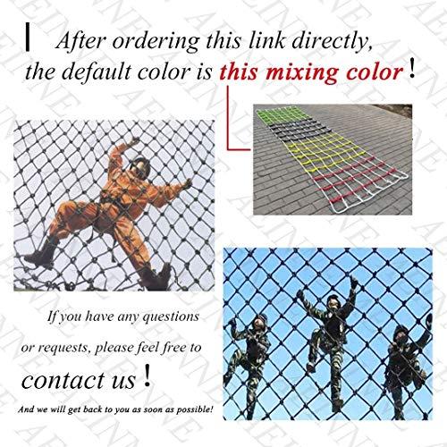 【推し】 カラフルクライミングネット、ロッククライミングネットクライミングネット遊具ナイロンキッズツリーハウスロープメッシュ屋外はしごスイングセット遊具ツリ 【LWH1699778382】(61124円)