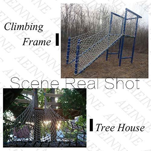 高評価続出！ クライミングネット、カーゴクライミングネット屋外安全クライミングネット子供用ロープ大人用ロープ遊び場ヘビーデューティハンモックスウィングプレイセッ 【HOV1795827396】(64578円)