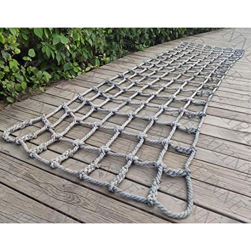 最安値❕ クライミングネット、カーゴクライミングネット屋外安全クライミングネット子供用ロープ大人用ロープ遊び場ヘビーデューティハンモックスウィングプレイセッ 【DGJ1488567440】(53529円)