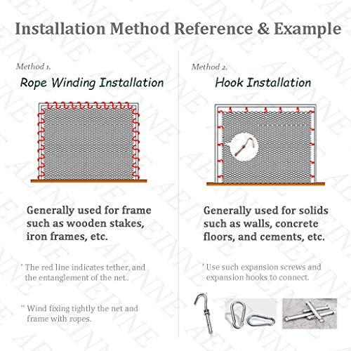 ブランド クライミングネット、カーゴクライミングネット屋外安全クライミングネット子供用ロープ大人用ロープ遊び場ヘビーデューティハンモックスウィングプレイセッ 【XUR2490255480】(89550円)