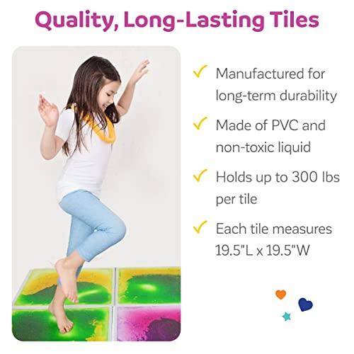 楽しさと機能-ジェルフロアタイル-大 (20×20インチ) ぐにゃぐにゃの感覚ジェルパッド-学校、オフィス、診療所の床用感覚ジェルマット-紫-1枚組-3歳以上 楽しさと機能 ジェルフロアタイル 大 20×20インチ ぐにゃぐにゃの感覚ジェルパッド 学校 オフィス 診療所の床用感覚ジェルマット 紫 1枚組 3歳以上