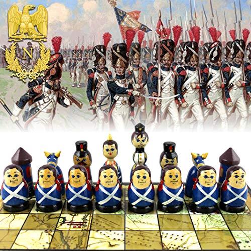 Russian Chess Set Russian Dolls-Themed Chess Board Game 1812年のナポレオン戦争Borodino Battle-軍事戦略Chess Set Matryoshka入れ子人形兵士Chess Pie Russian Chess Set Dolls Themed Board Game 1812年のナポレオン戦争Borodino Battle 軍事戦略Chess Matryoshka入れ子人形兵士Chess
