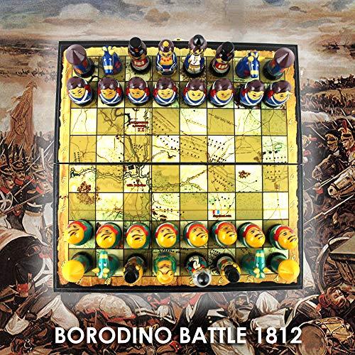 Russian Chess Set Russian Dolls-Themed Chess Board Game 1812年のナポレオン戦争Borodino Battle-軍事戦略Chess Set Matryoshka入れ子人形兵士Chess Pie Russian Chess Set Dolls Themed Board Game 1812年のナポレオン戦争Borodino Battle 軍事戦略Chess Matryoshka入れ子人形兵士Chess