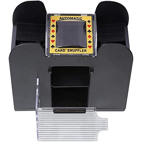 yuytee 電気カードシャッフル、トランプシャッフル、カードシャッフル、バッテリー駆動、自動トランプシャッフルマシン 6デッキポーカー用 yuytee 電気カードシャッフル トランプシャッフル カードシャッフル バッテリー駆動 自動トランプシャッフルマシン 6デッキポーカー用