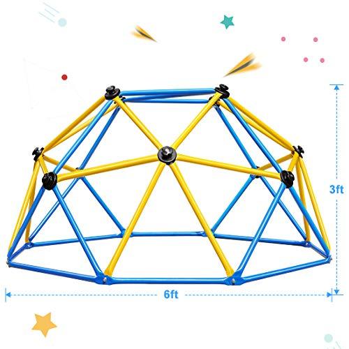 現品発送 ズパパドームクライマー、6 FTジャングルジム、750 LBSの重量能力を持つ屋外・屋内クライミングドーム、1~6人の子供のクライミングフレームに適している 【SKC9267182853】(33325円)