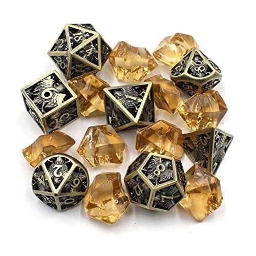 Dahan ダイス ギフトセット 中空真鍮ダイスセット ジャーナルと木製ペン ブロンズ シルバー Dahan ダイス ギフトセット 中空真鍮ダイスセット ジャーナルと木製ペン ブロンズ シルバー −