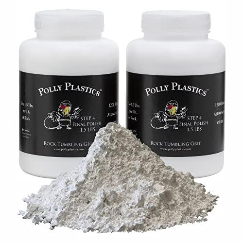 Polly Plastics Rock Tumbler Grit Refill, Final Polish 1200 Fine