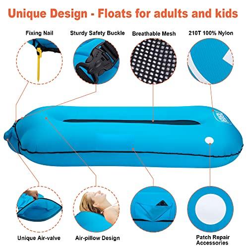 インフレータブルプールフロート多目的インフレータブルプールラウンジVENNERLIポータブルプールいかだ大浮力プールフローティングハンモックソフトプールチ 