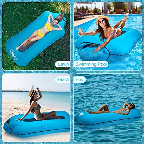 インフレータブルプールフロート多目的インフレータブルプールラウンジVENNERLIポータブルプールいかだ大浮力プールフローティングハンモックソフトプールチ 