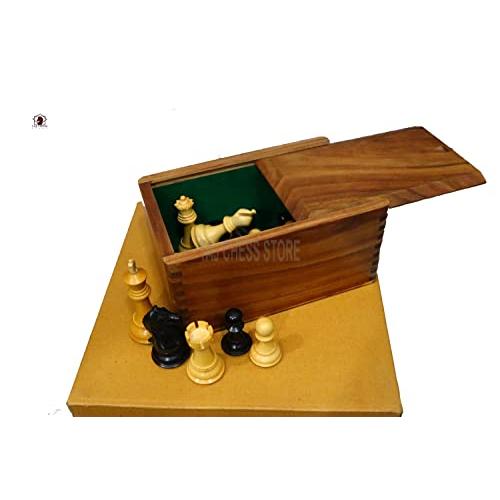 チェス駒木製収納ボックス最大4インチチェス駒|プロ用の純金ローズウッド製収納ボックス cm チェス駒木製収納ボックス最大4インチチェス駒|プロ用の純金ローズウッド製収納ボックス 9インチ