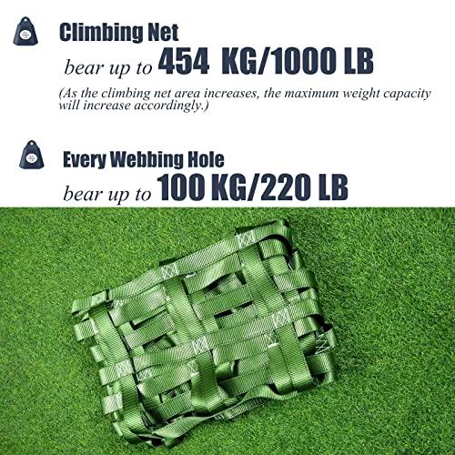 動作確認 DREAMOSAカーゴネット、クライミングカーゴネット、ジャングルジムはしごスイングセット屋外ツリーハウス忍者ライン障害物コース安全網ネット、スラックライ 【JSB1894040949】(68111円)