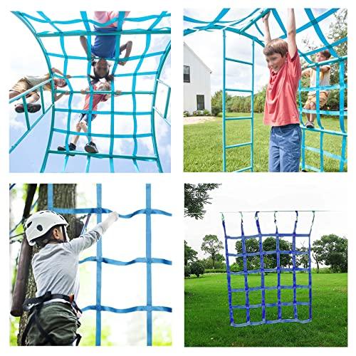 2026年 DREAMOSA室内キッズクライミングネット、カーゴネットクライミング大人用、忍者ライン障害物コーススイングセットジャングルジム遊具セーフティネット登山用 【2900458663】(104303円)