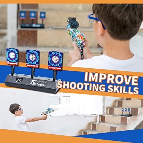 ゲルスナイパーズ電動トイガン-電子式デジタルスコアリングターゲット付きフルキット、1万個の水ビーズアンモジェル、充電式バッテリー、大人の屋外ゲーム活 ゲルスナイパーズ電動トイガン 電子式デジタルスコアリングターゲット付きフルキット 1万個の水ビーズアンモジェル 充電式バッテリー