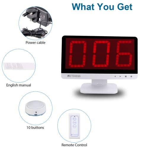 （新品,未開封） Retekess TM 101ワイヤレスクイズアンサーゲームブザーシステム、3つのアンサーモード、4つのカラーステート、オートスリープ、10個のゲームショー用ブザー 【9918960424】(35670円)