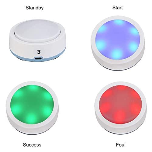 （新品,未開封） Retekess TM 101ワイヤレスクイズアンサーゲームブザーシステム、3つのアンサーモード、4つのカラーステート、オートスリープ、10個のゲームショー用ブザー 【9918960424】(35670円)