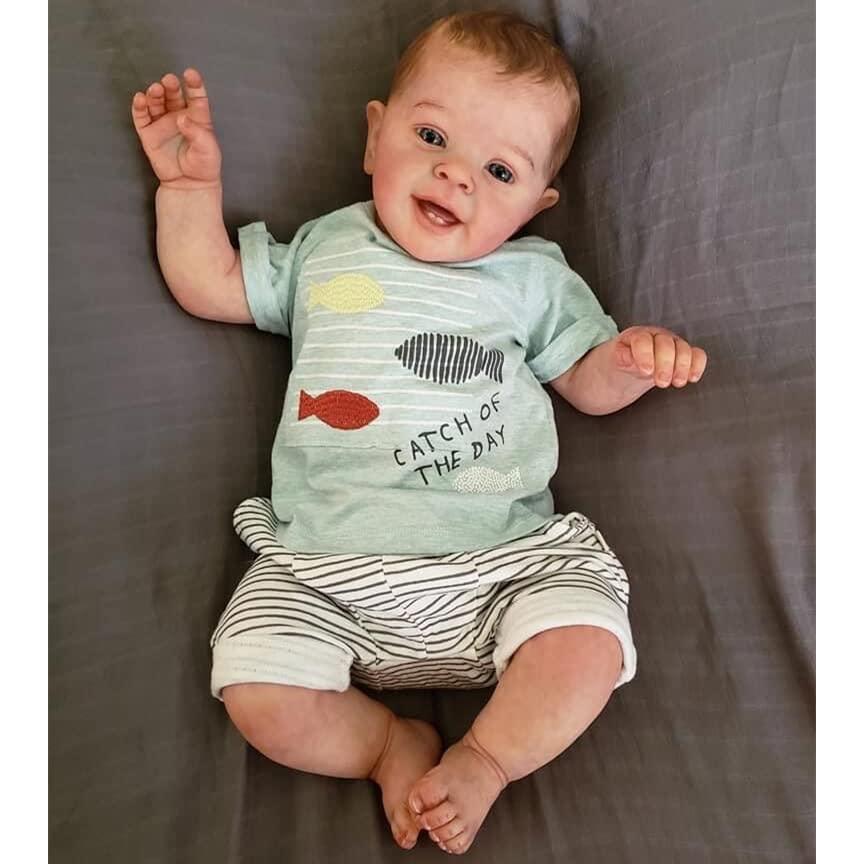 Pedolltree Reborn Baby Dolls Boy Toddler 24 inch Newborn Cute Eyes Open Lifelike Reborn Dolls Vinyl Silicone Baby Doll Reborn Baby Dolls Boy inch Pedolltree Toddler Newborn Cute Eyes Open Lifelike Vinyl Silicone Doll