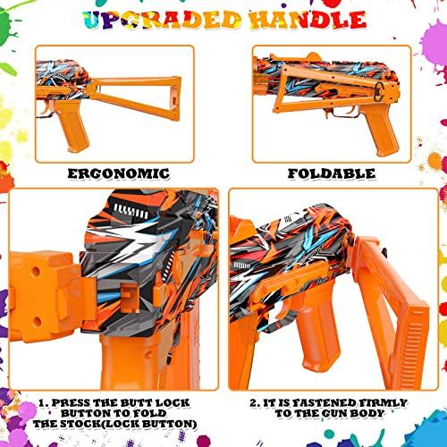 【ラスト1点】 HGOC Gel Ball Blaster Kitセミオートモードスプラッターウォータービーズ800 mAh二次電池内蔵折りたたみ式ストック付き野外活動シューティングチームゲーム 【2255106989】(12988円)