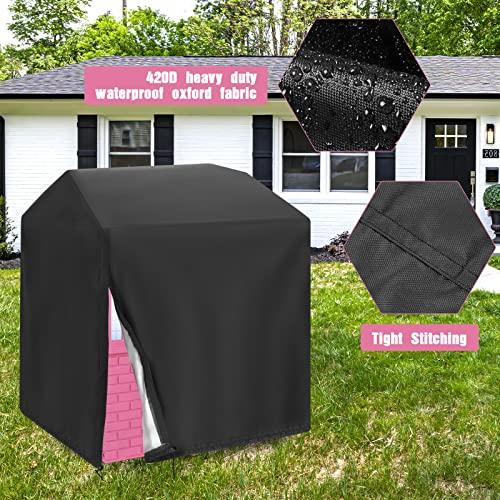 Hengme Playhouse CoverOutdoor Wooden Kids Playhouse Covers 57"L×57"W×