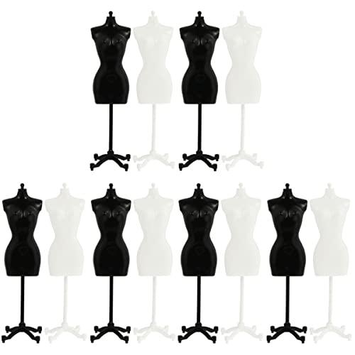 SEWACC 12 pcs Doll Dress Doll Dress Dress Rack Dollhouse Dress Form