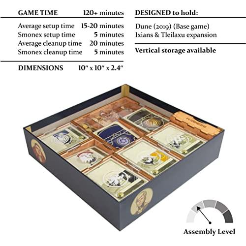 SMONEX デューンボードゲームオーガナイザーインサート Dune Ixians Tleilaxu House Expansionに対応 - コンパクトな木製デューンオーガナイザーはデューン Dune SMONEX デューンボードゲームオーガナイザーインサート Ixians Tleilaxu House Expansionに対応
