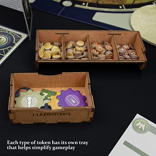 SMONEX デューンボードゲームオーガナイザーインサート Dune Ixians Tleilaxu House Expansionに対応 - コンパクトな木製デューンオーガナイザーはデューン Dune SMONEX デューンボードゲームオーガナイザーインサート Ixians Tleilaxu House Expansionに対応