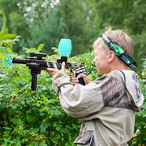 iTechjoyジェルブラスター玩具、水ジェル玉ビーズ4万個入りスプラッターボール玩具屋外チームゲームキッズギフト用ゴーグル、12歳以上 (緑) iTechjoyジェルブラスター玩具 水ジェル玉ビーズ4万個入りスプラッターボール玩具屋外チームゲームキッズギフト用ゴーグル 12歳以上 緑