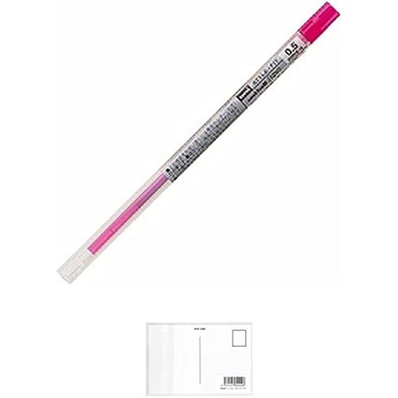 (お徳用 30セット) 三菱鉛筆 ボールペン替え芯/リフィル 0.55mm ゲルインク UMR10905.68 ベビーピンク + 画材屋ドッ