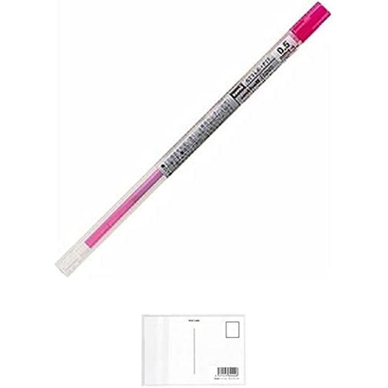 (お徳用 30セット) 三菱鉛筆 ボールペン替え芯/リフィル 0.55mm ゲルインク UMR10905.68 ベビーピンク + 画材屋ドッ｜pia-store｜02