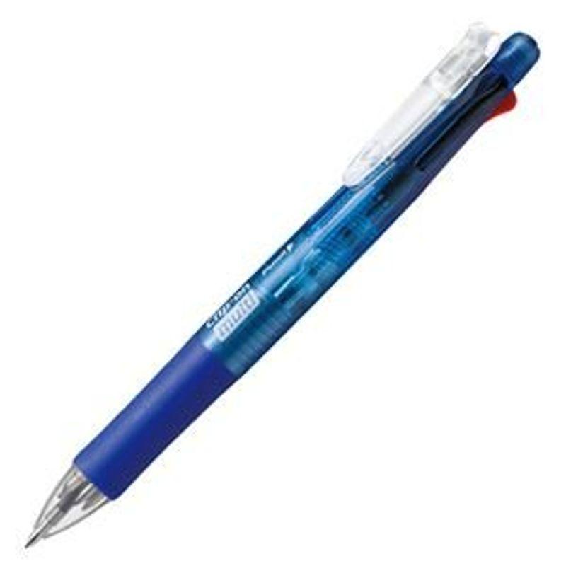 最前線の （まとめ） ゼブラ 多機能ペン クリップ-オン マルチ （軸色 青） B4SA1-BL 1本 ×10セット ds-1583688 ボールペン