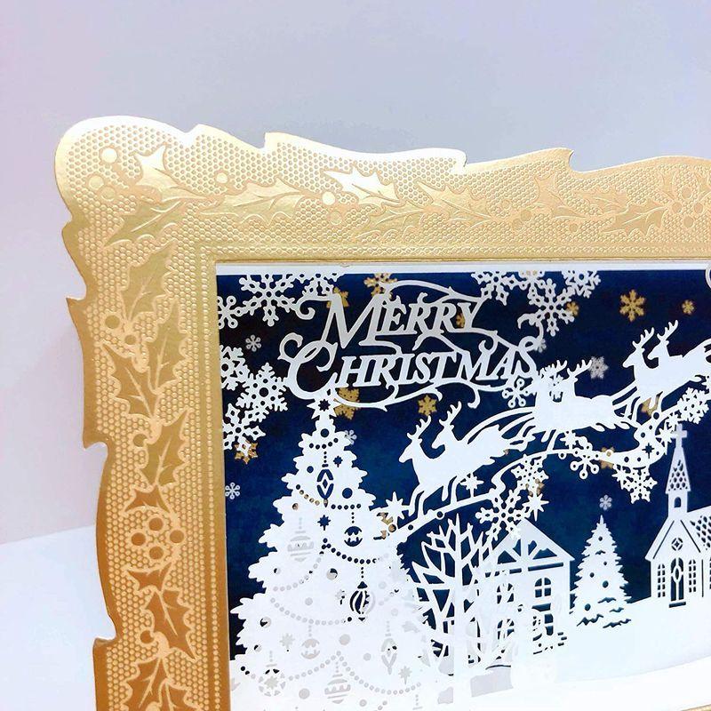 サンリオ Sanrio クリスマスカード 洋風 立体 レーザーカット 金フレーム街並み S7140 Pia Store 通販 Yahoo ショッピング