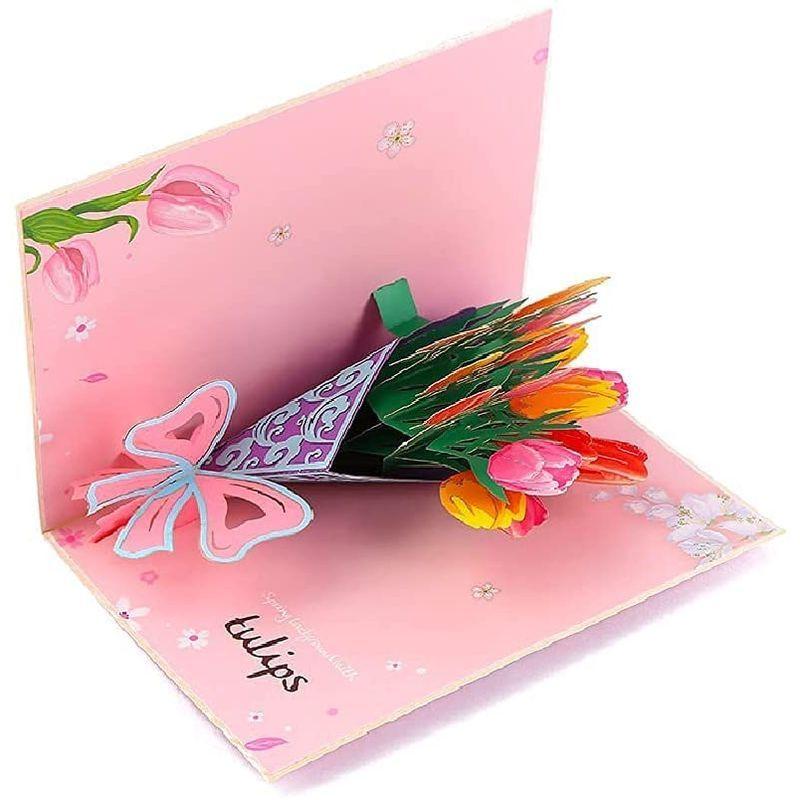 輝い 結婚記念日 手作り3dポップアップカード 父の日 立体バースデーカード お誕生