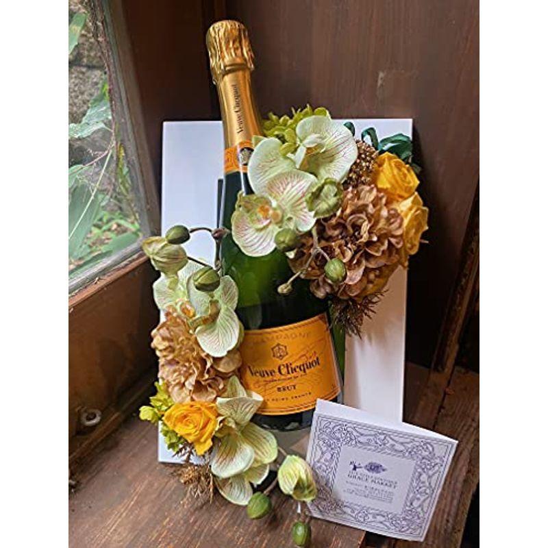 受賞祝い 会社設立 社長就任祝いに フルボトルシャンパンヴーヴクリコ イエローラベル とプリザーブドフラワー胡蝶蘭額縁アレンジ 008 Pia Store 通販 Yahoo ショッピング
