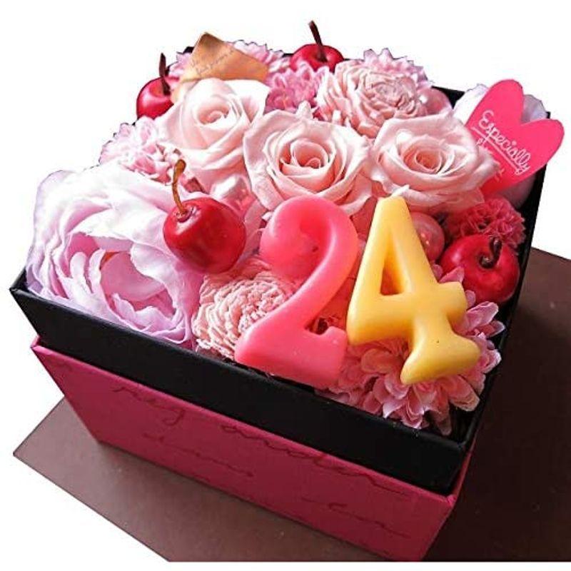 古希祝い 花束風 ご希望数字入り プリザーブドフラワー入りギフト ピンクバラ 箱開けてスマイル ボックス入りプリザーブドフラワー ピンク系 Ctn0hw6fpt Www Lecailloudufaron Fr