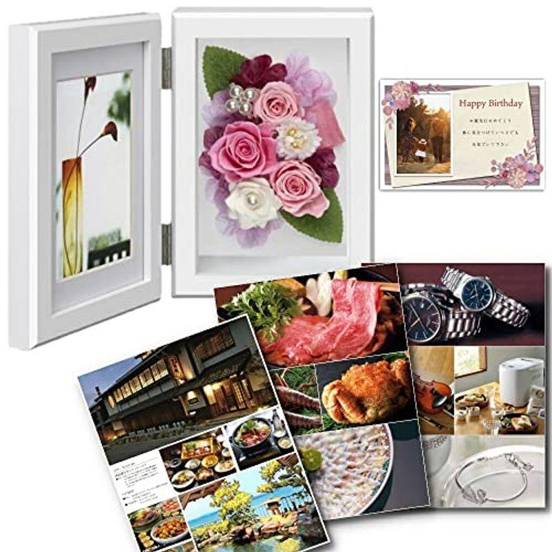 花 セット 定年 プレゼント 人 退職祝い 縦 プリザーブドフラワー 結婚祝 ピンク ギフト プリフォトフレーム と カタログギフト お祝い Fimolux Com