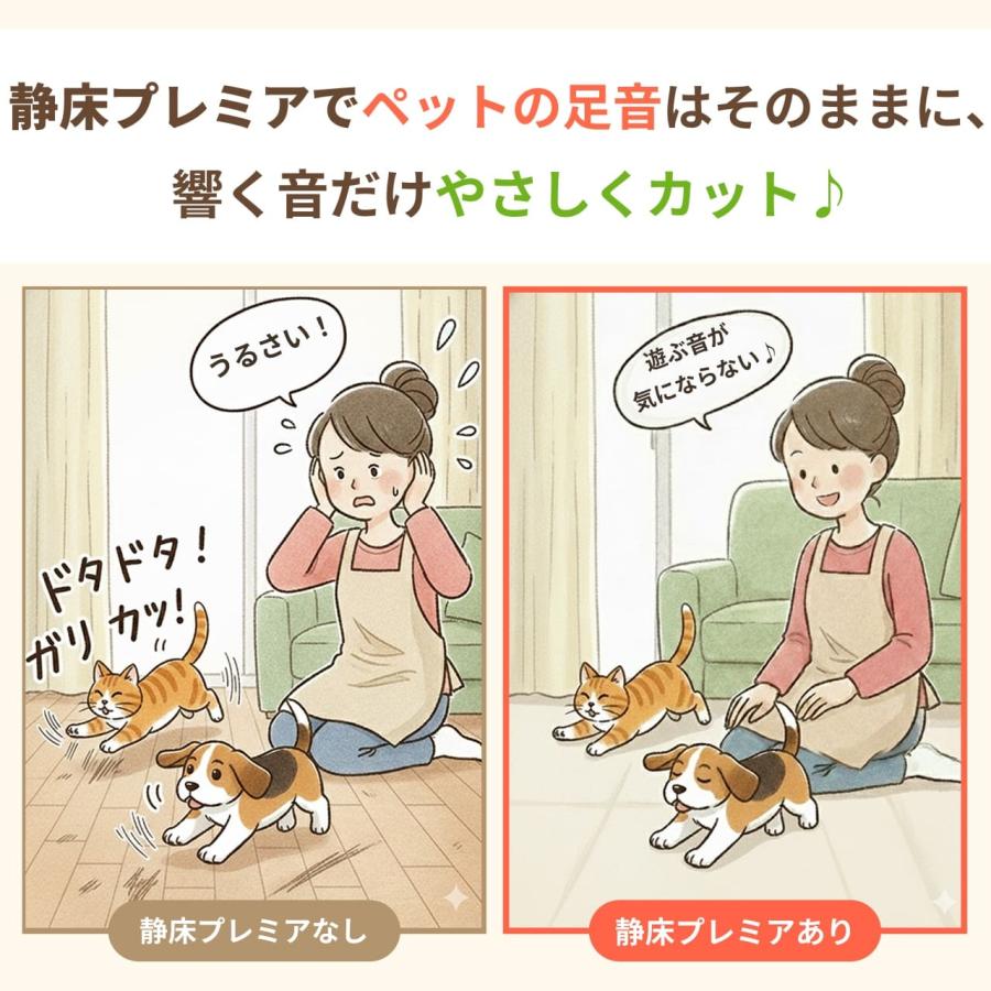 日東紡マテリアル 防音マット 防音カーペット 静床プレミア50cm×50cm 8
