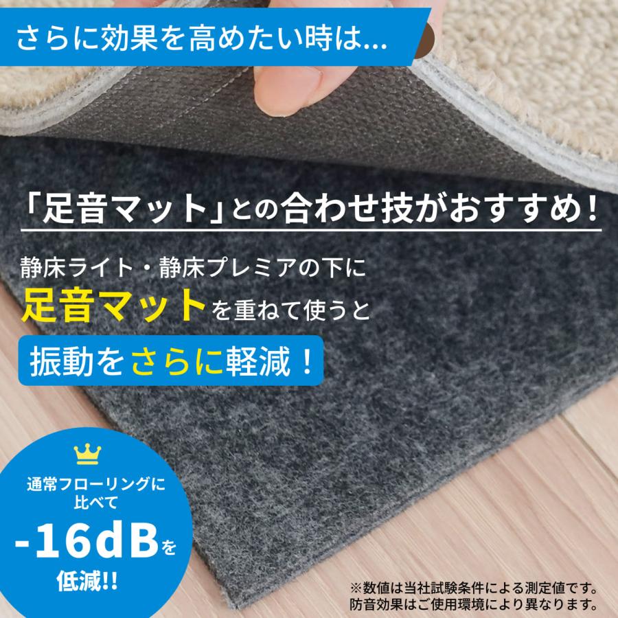 日東紡マテリアル 防音マット 防音カーペット 静床プレミア50cm×50cm 1