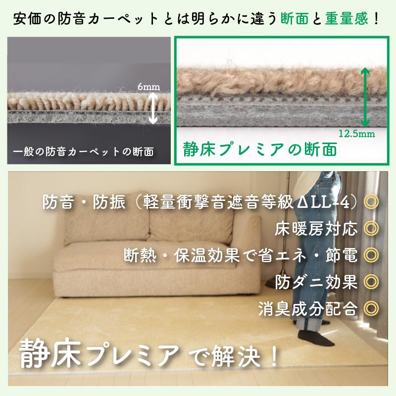 日東紡マテリアル 防音マット 防音カーペット 静床プレミア50cm×50cm