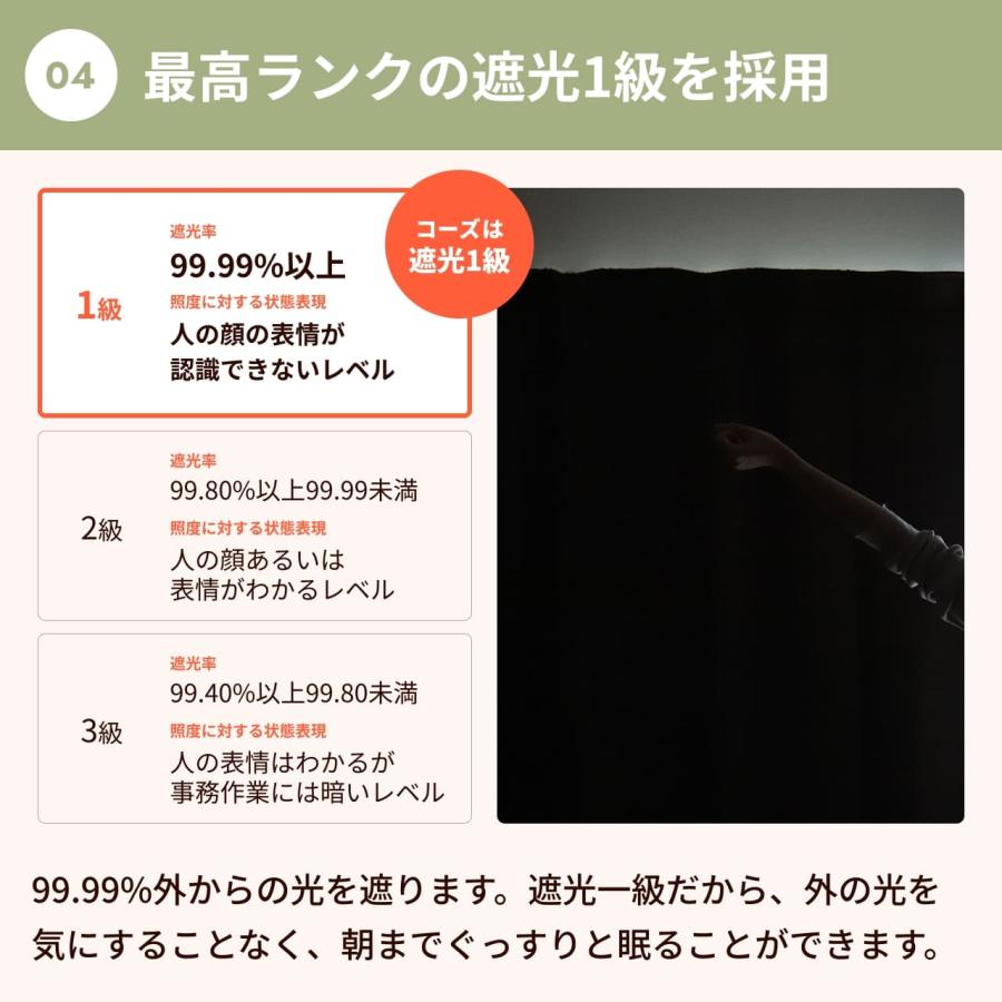 防音カーテン 遮音カーテン 完全遮光 5重構造コーズ既製サイズ 幅110cm×丈135cm 1枚 日本製 遮光1級 防音対策 窓 断熱 遮熱 遮音 騒音 楽器 ピアノ 声 最強の画像