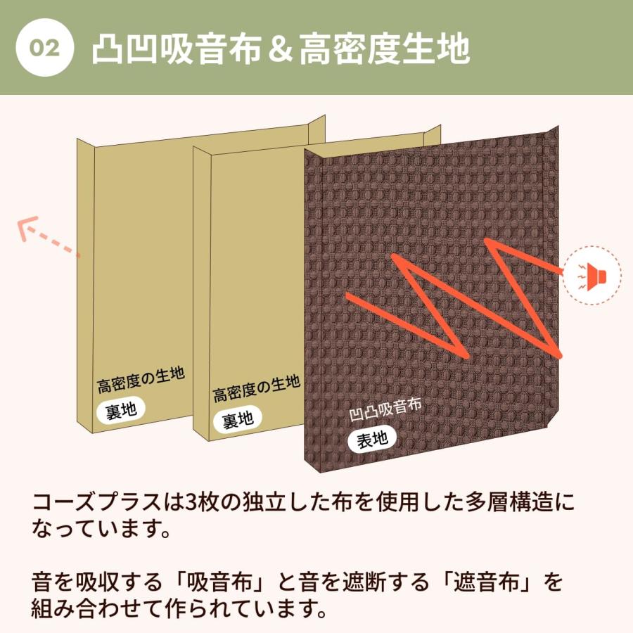 防音カーテン コーズプラス 1級遮光 断熱　※タッセル付き 防音専門ピアリビング カーテン 遮光カーテン 1級 ダイニング おしゃれ