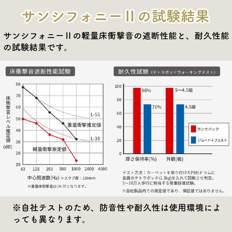 ラグ ラグマット ダイニング クッション ジョイントマット キッチン 防音 防炎 断熱 足音 防振 サンシフォニー2 イージーオーダー 51-75cm×151-175cm｜pialiving｜06