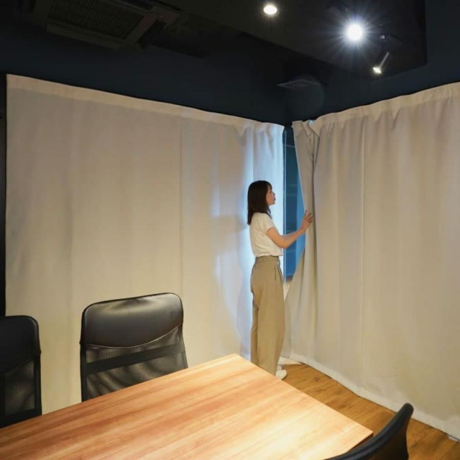 カーテン 遮光 1級 防音カーテン 防炎 窓 防音 断熱 遮音 防炎カーテン オフィス コーズ防炎タイプ片面仕様 幅161-220cm 丈211-240cm 1枚